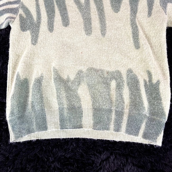 kiwi & co green patterned sweater no tag fits mens large - Picture 6 of 6